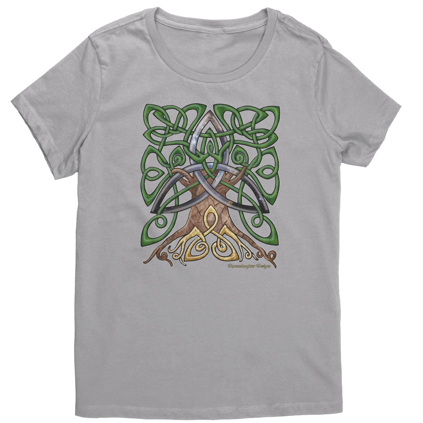 Celtic Trinity Tree - Cosmic Womens T-Shirt