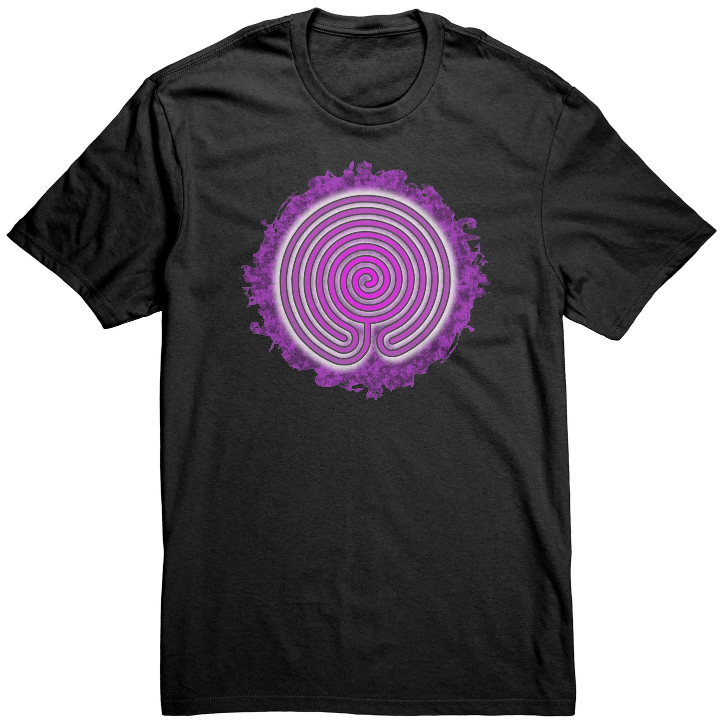 Chakra Vyuha Labyrinth Purple Grunge Unisex T-shirt