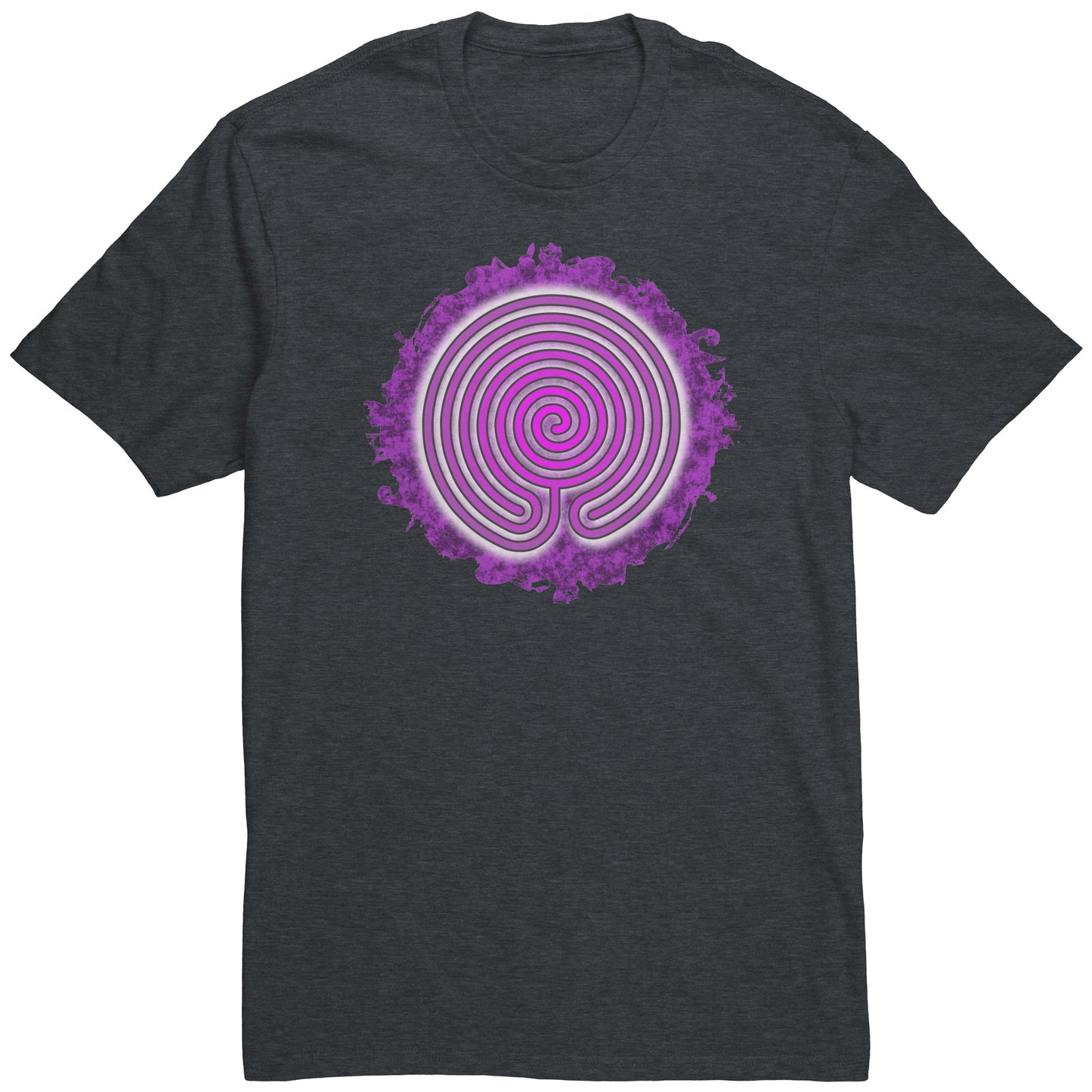 Chakra Vyuha Labyrinth Purple Grunge Unisex T-shirt