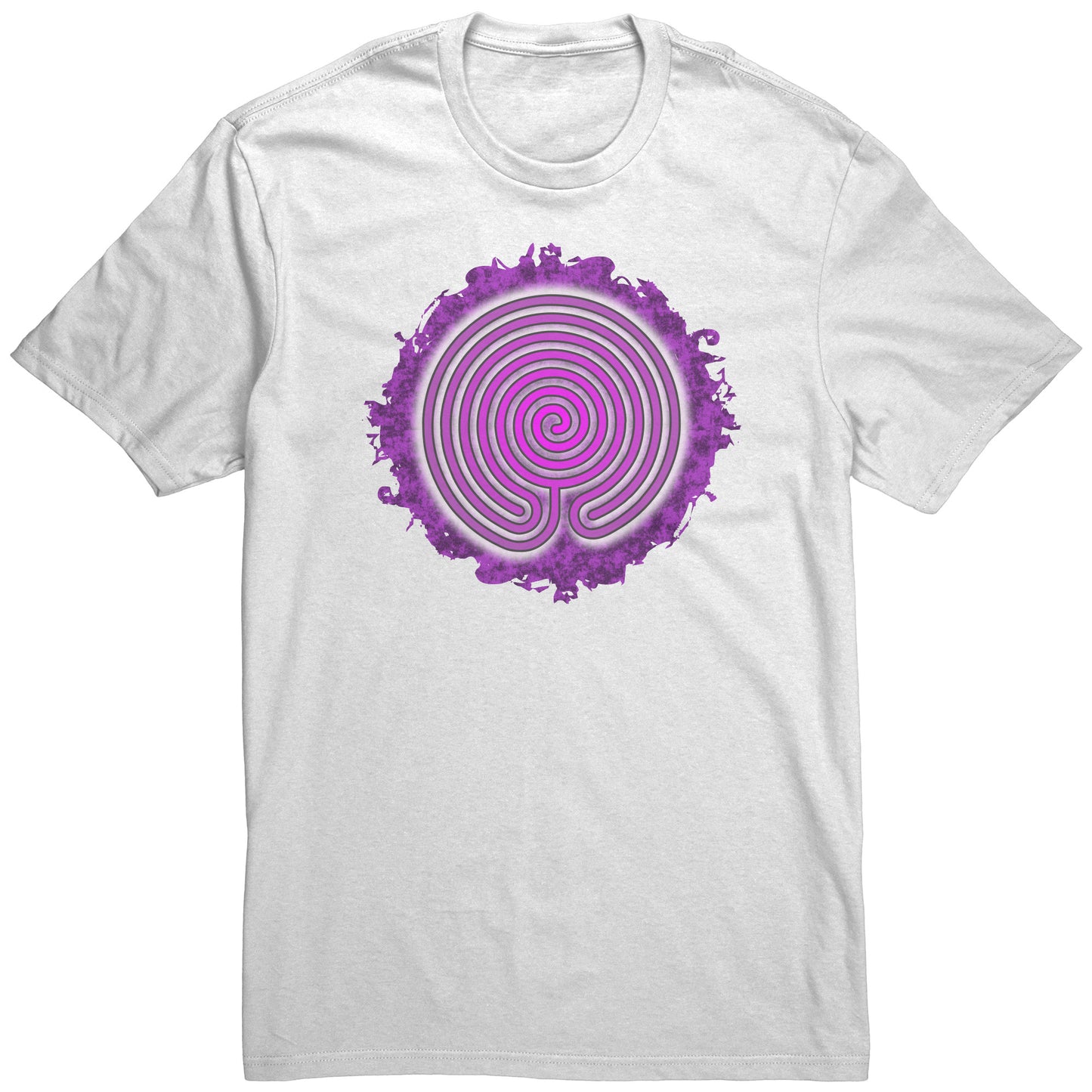 Chakra Vyuha Labyrinth Purple Grunge Unisex T-shirt