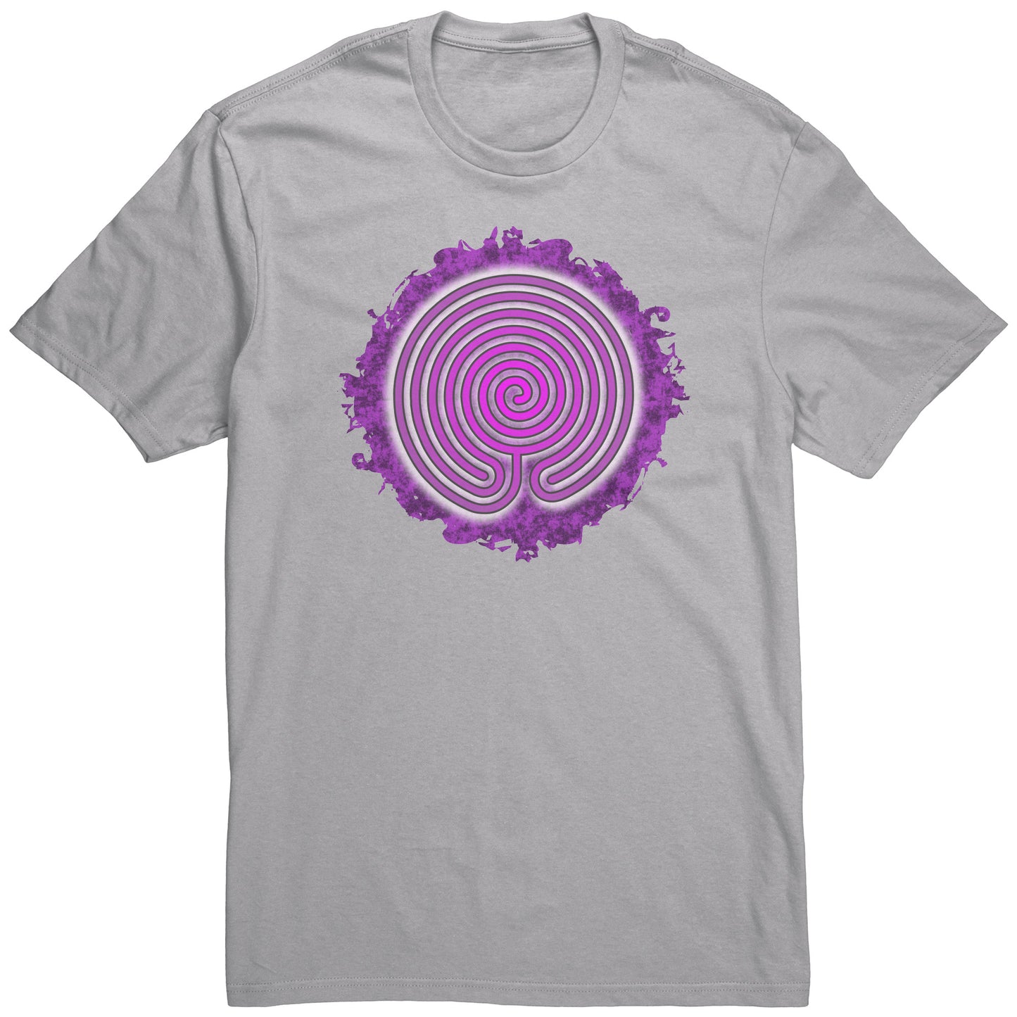 Chakra Vyuha Labyrinth Purple Grunge Unisex T-shirt