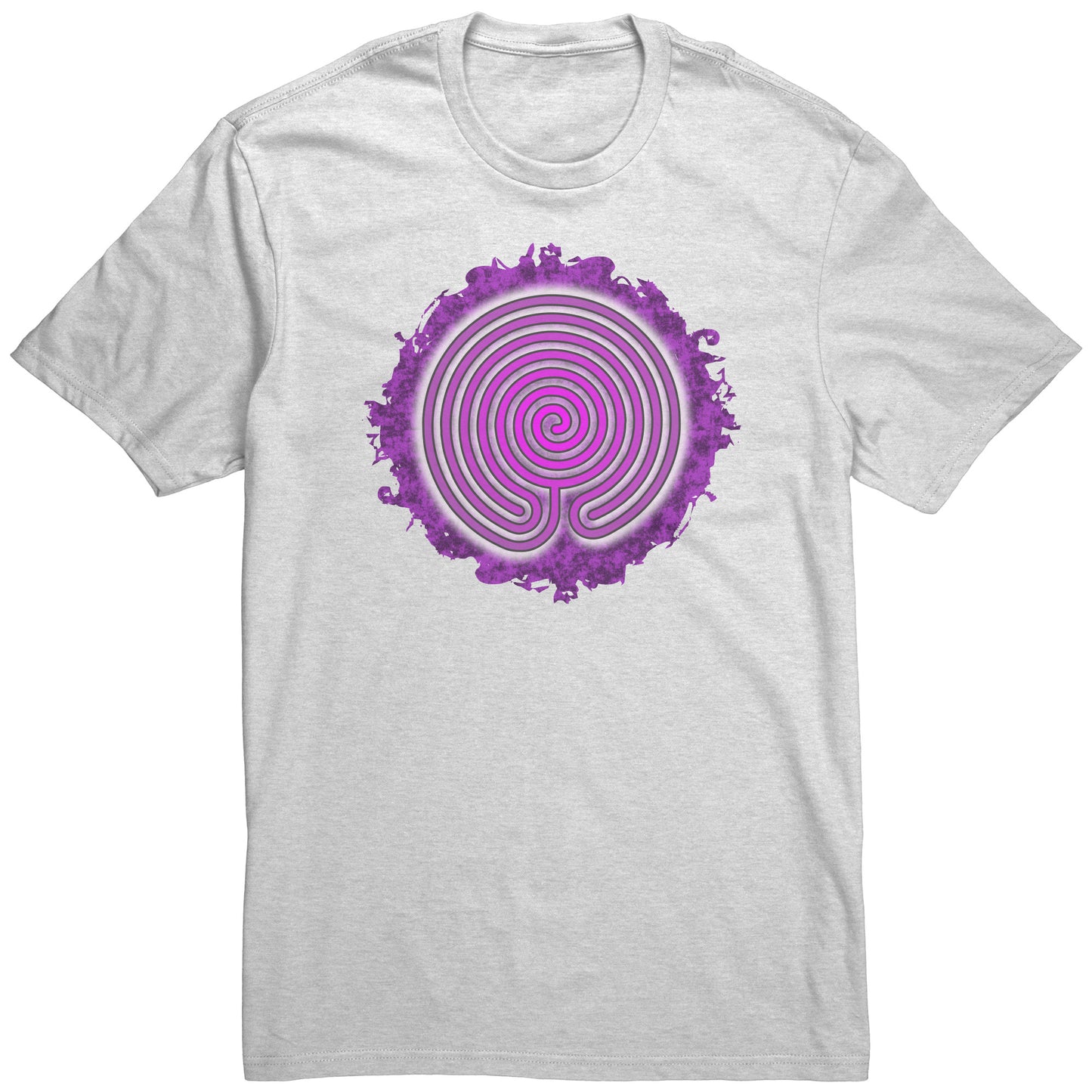 Chakra Vyuha Labyrinth Purple Grunge Unisex T-shirt