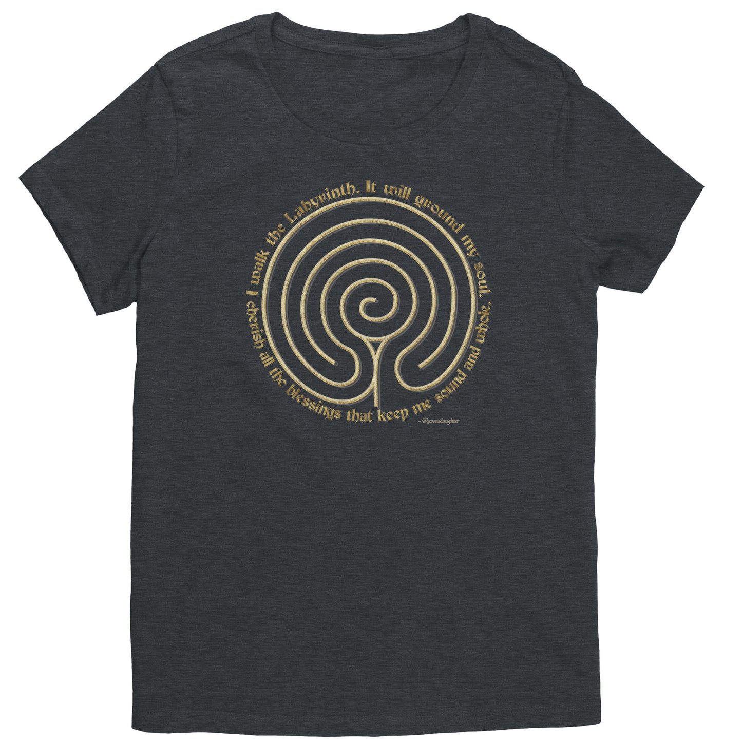 Chakra Vyuha Labyrinth Women's Poetry T-shirt