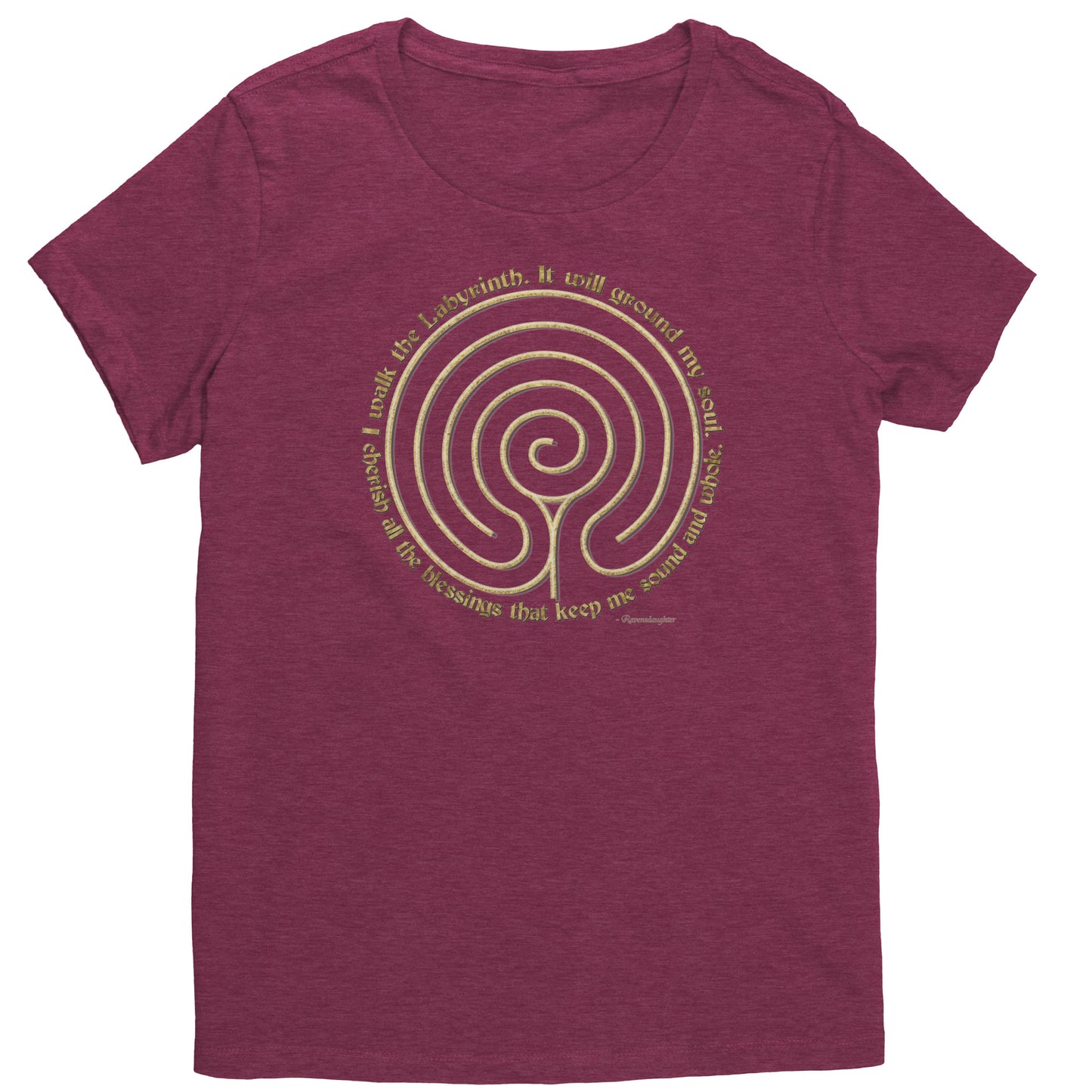 Chakra Vyuha Labyrinth Women's Poetry T-shirt
