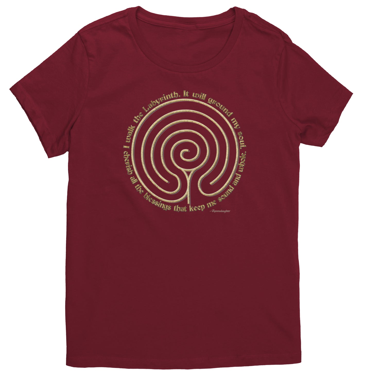 Chakra Vyuha Labyrinth Women's Poetry T-shirt