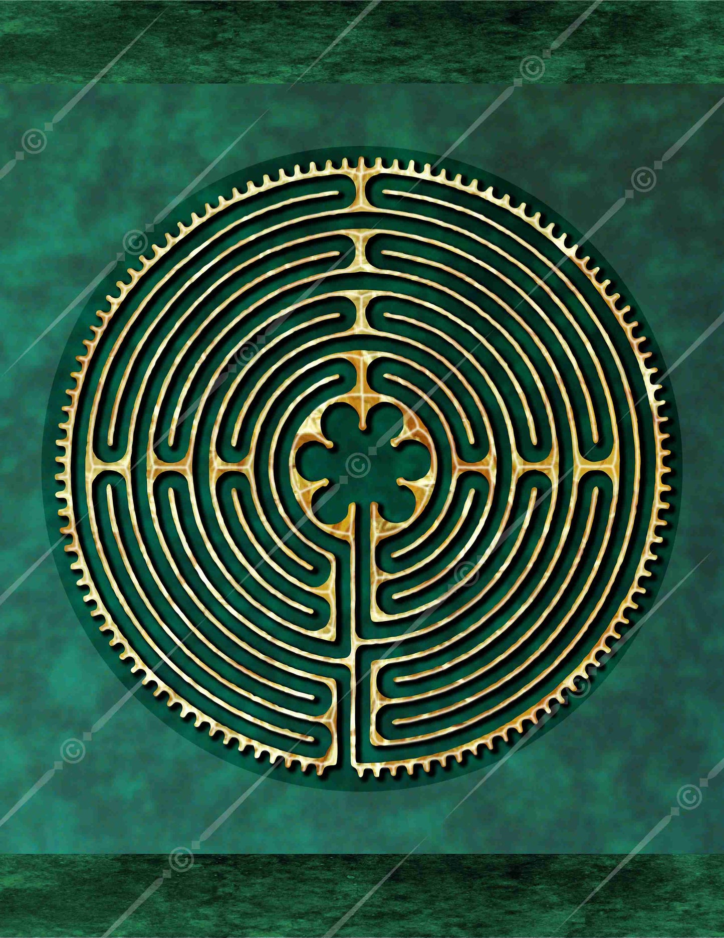 Chartres Cathedral Finger Labyrinth Digital Download
