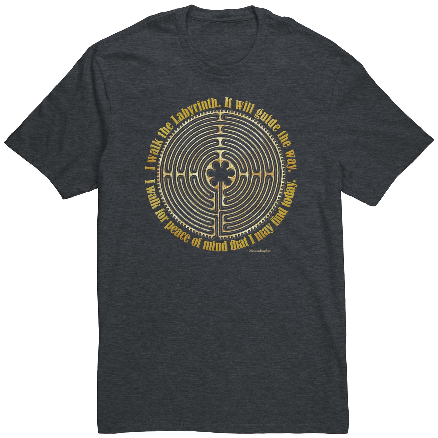 Chartres Cathedral Labyrinth Unisex Poetry T-shirt