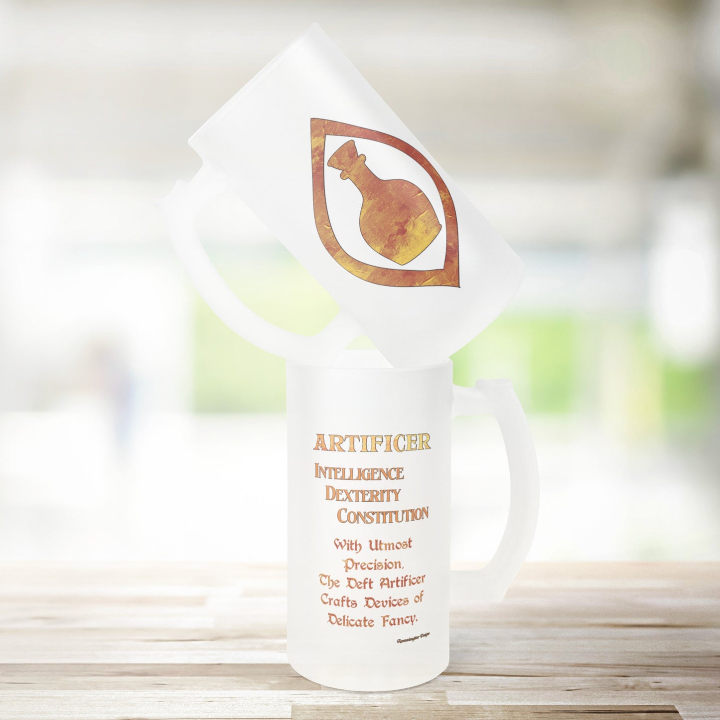 D&D Artificer Frosted Mug