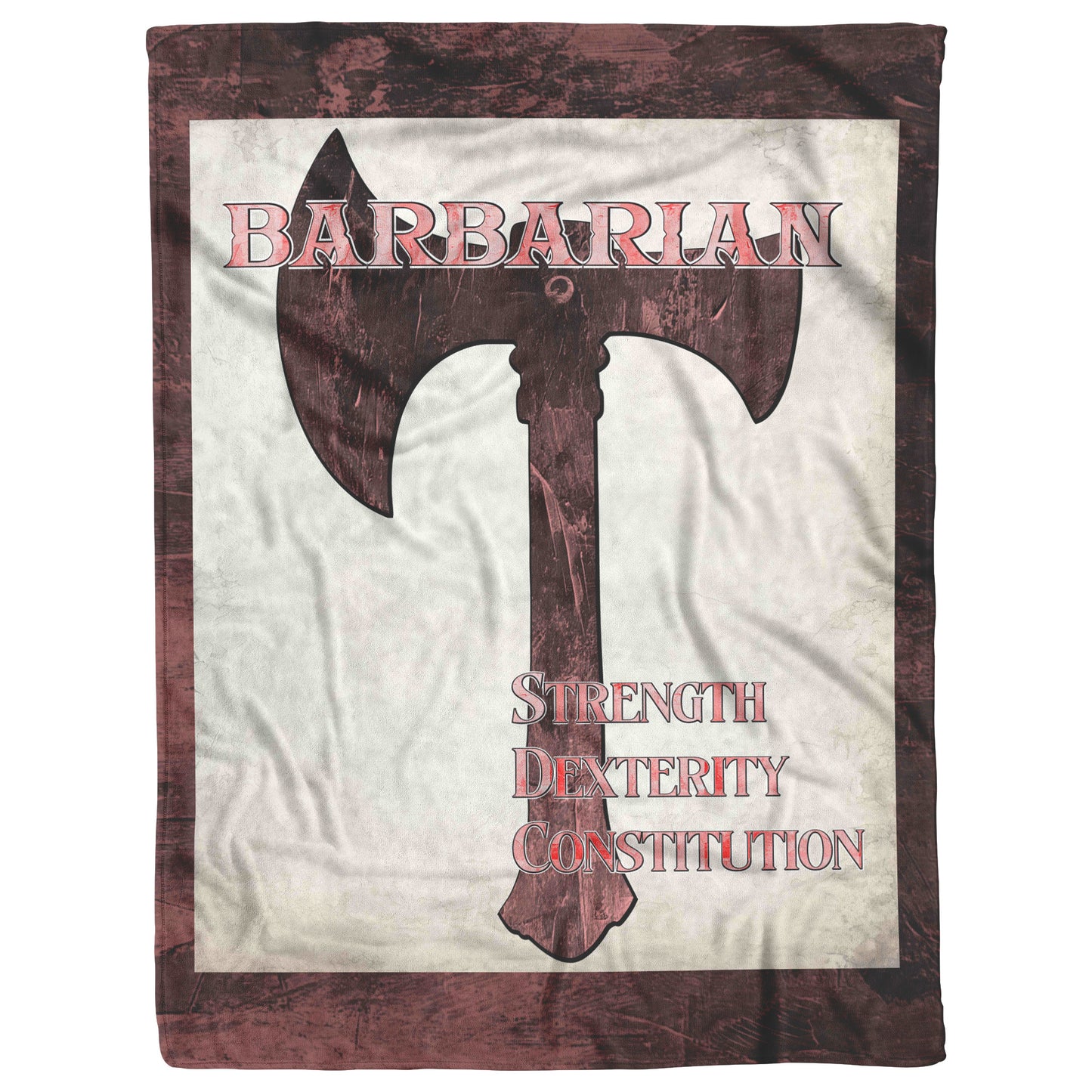 D&D Barbarian Fleece Blanket