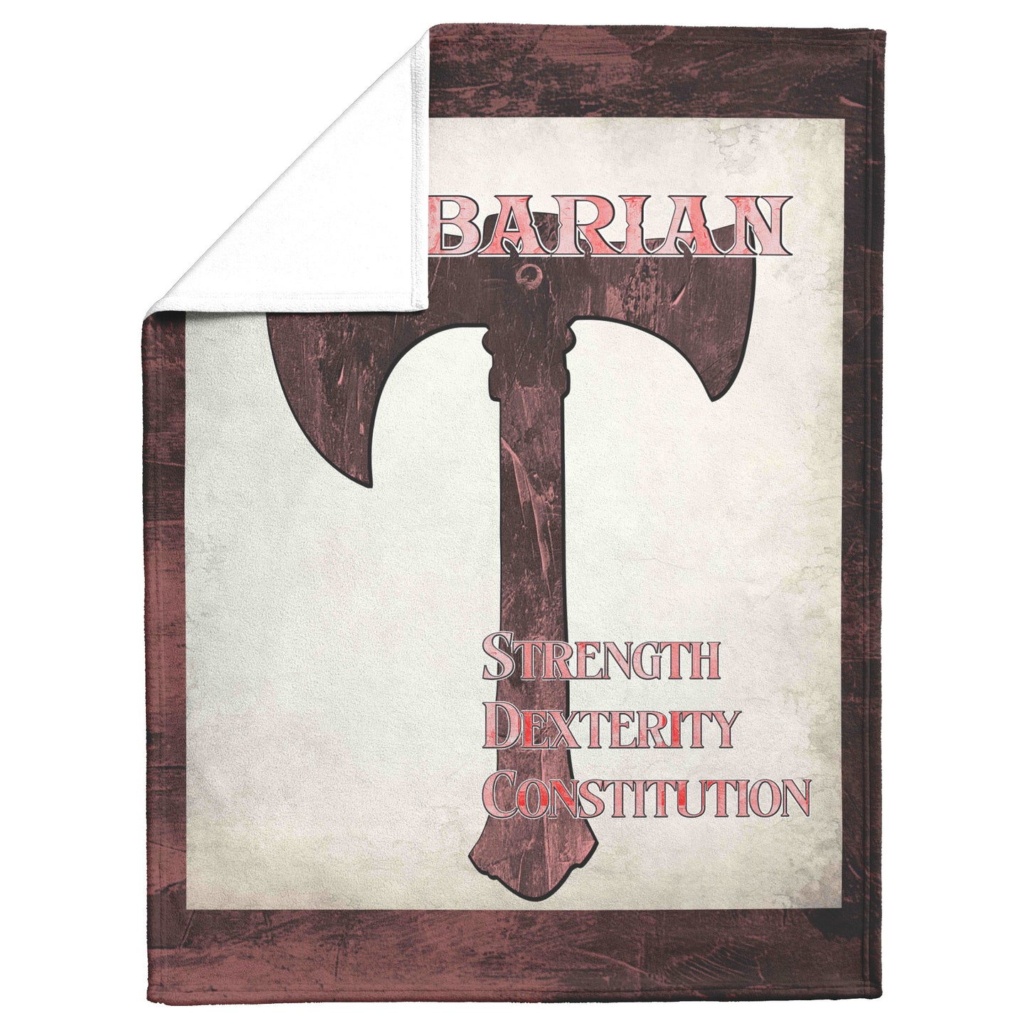 D&D Barbarian Fleece Blanket