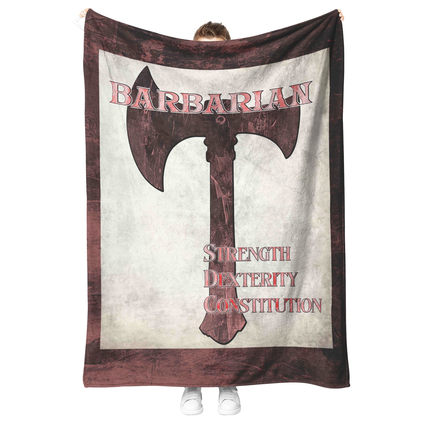 D&D Barbarian Fleece Blanket