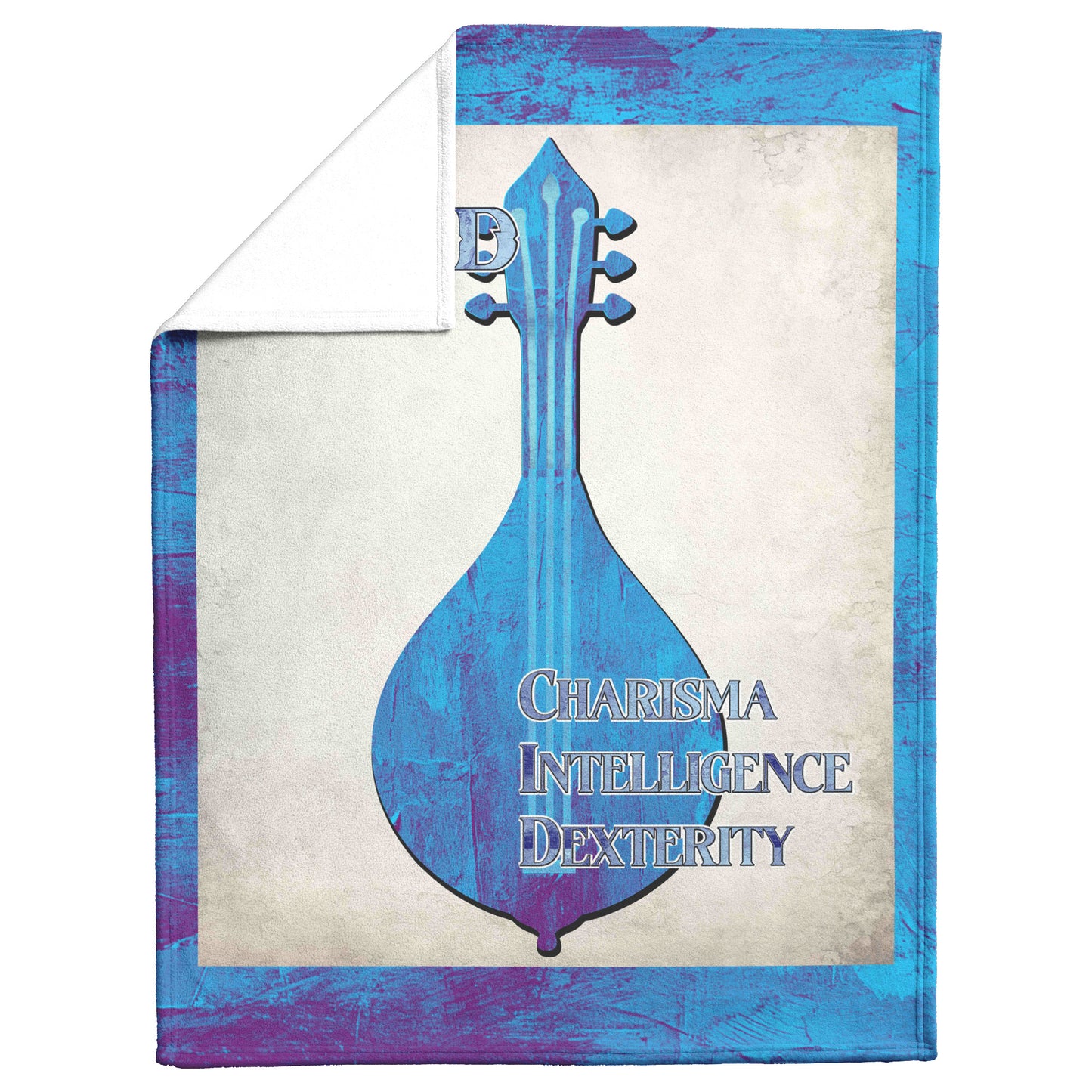 D&D Bard Fleece Blanket