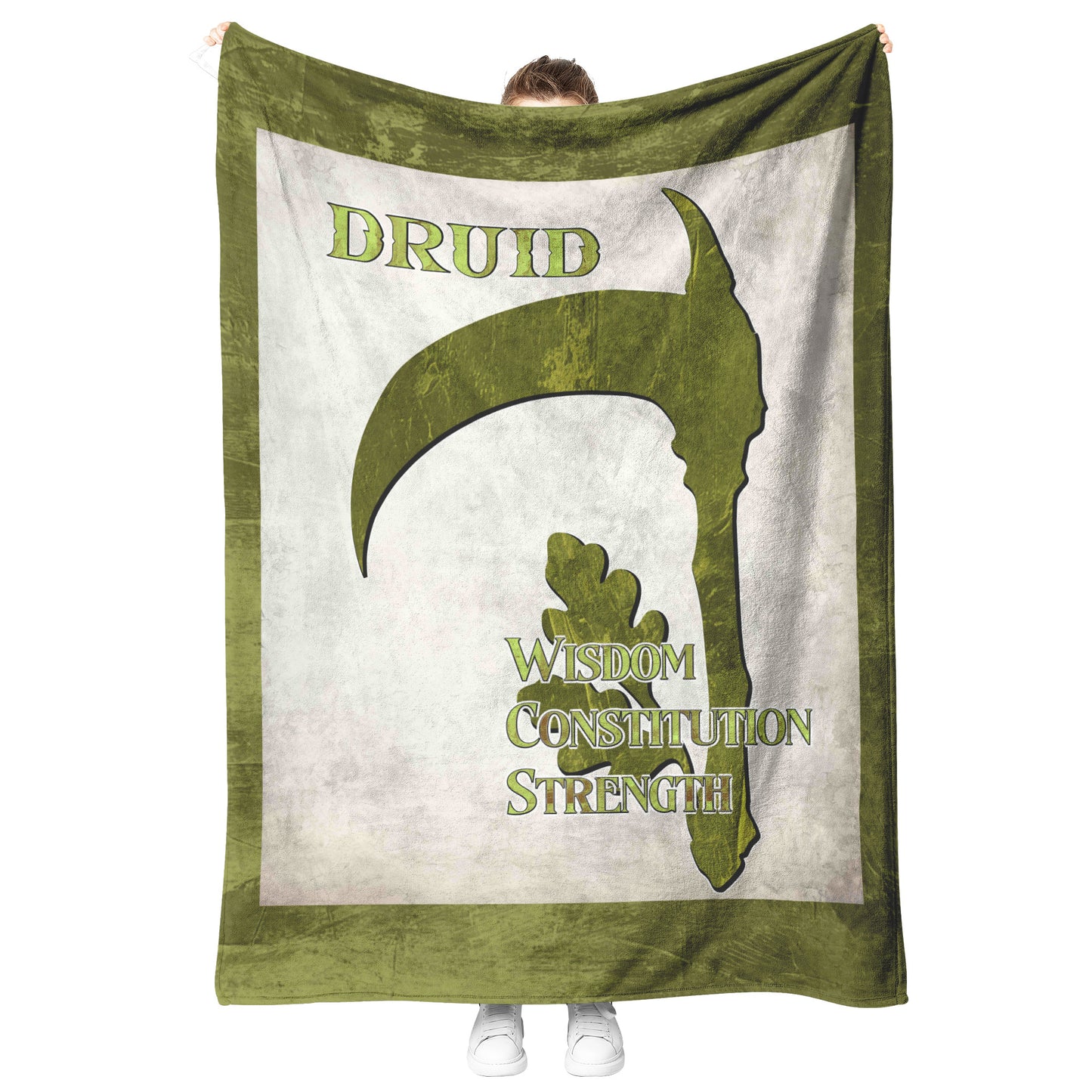 D&D Druid Fleece Blanket