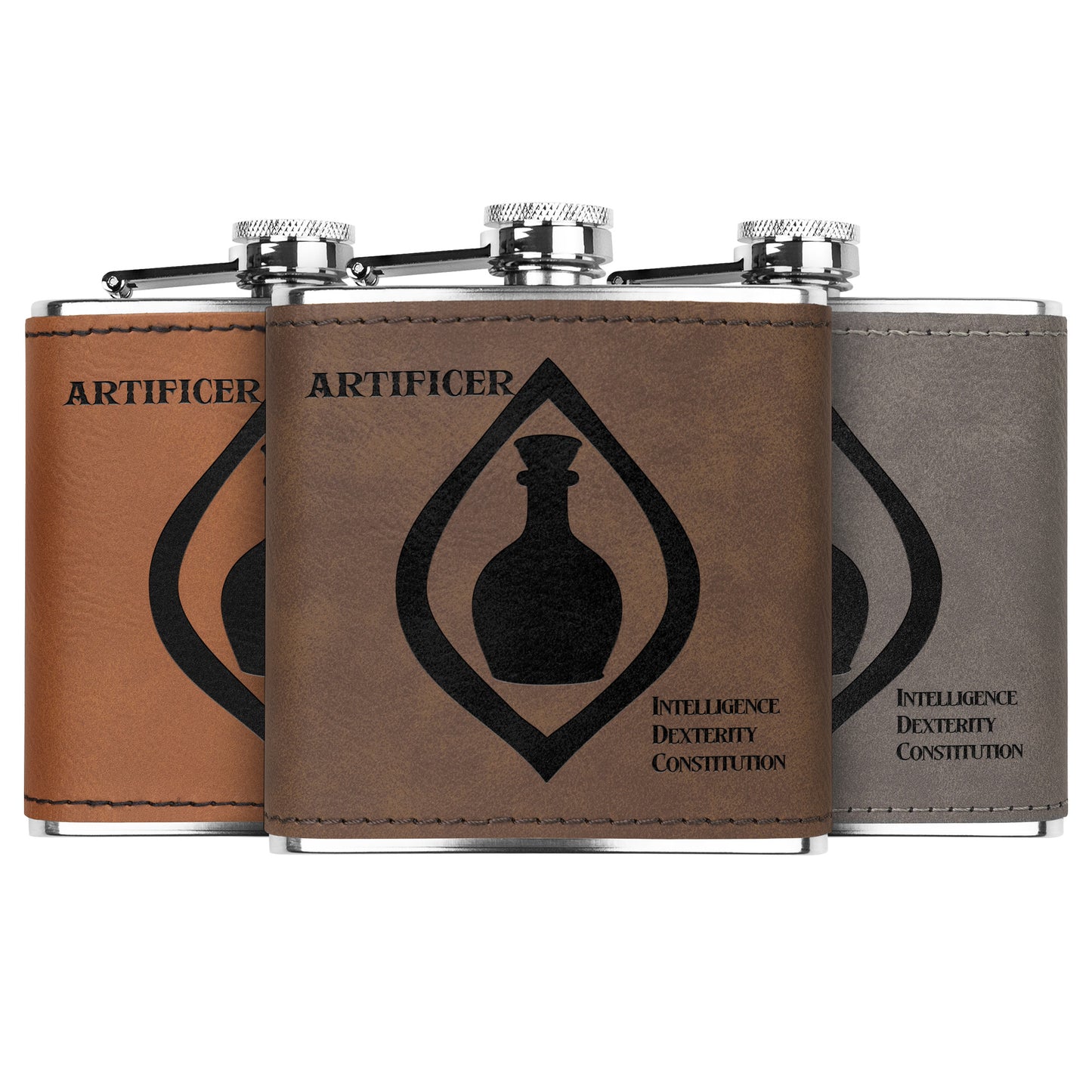 D&D Leatherette Flask - Artificer