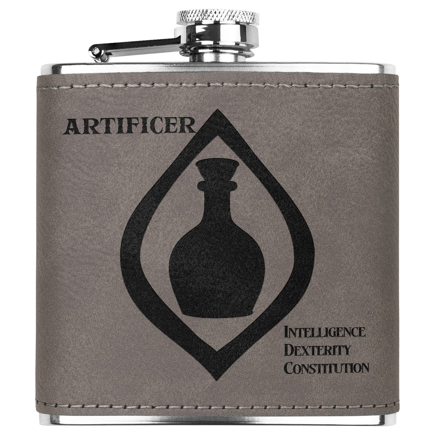 D&D Leatherette Flask - Artificer