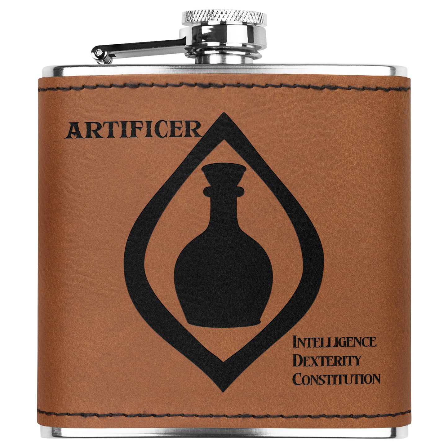 D&D Leatherette Flask - Artificer