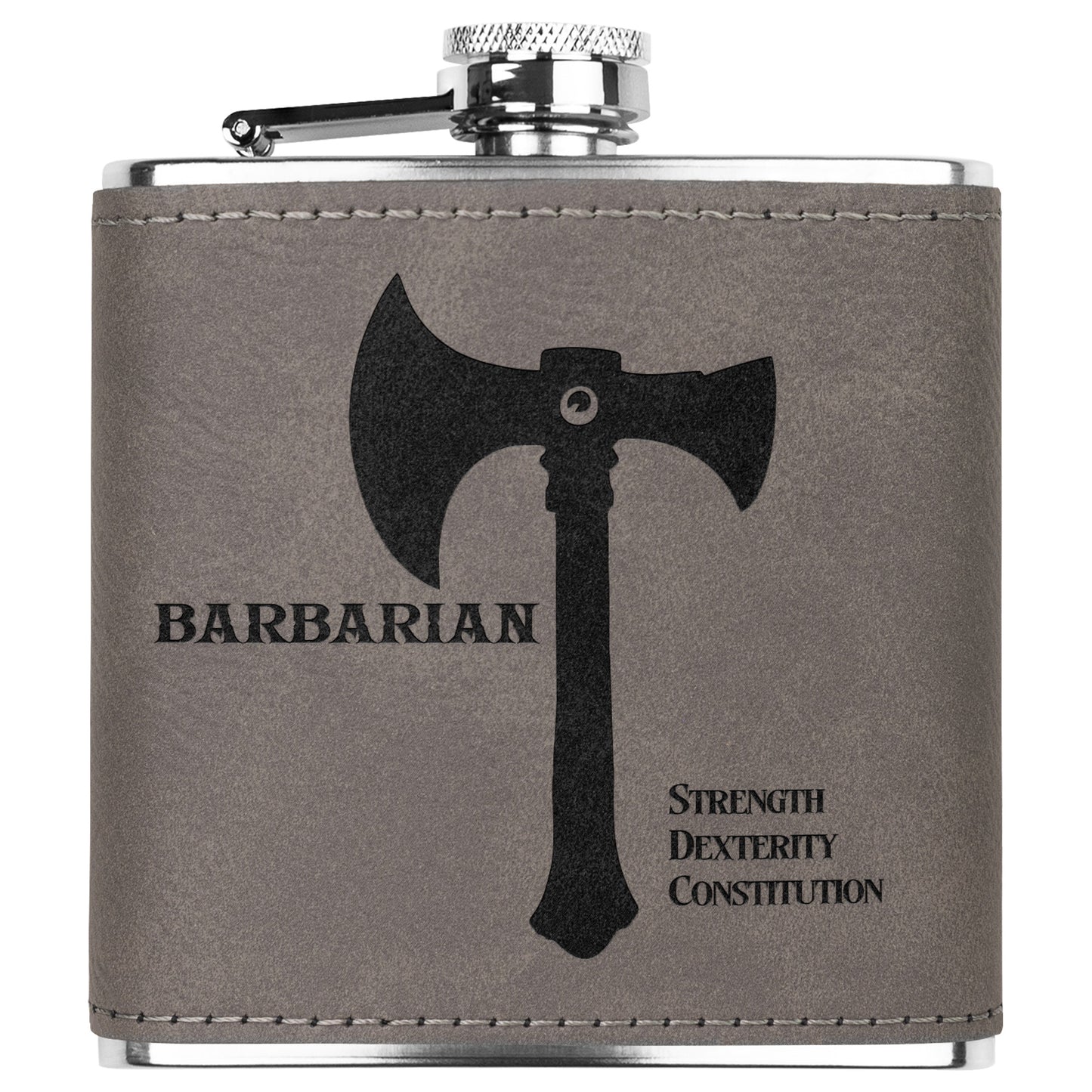 D&D Leatherette Flask - Barbarian