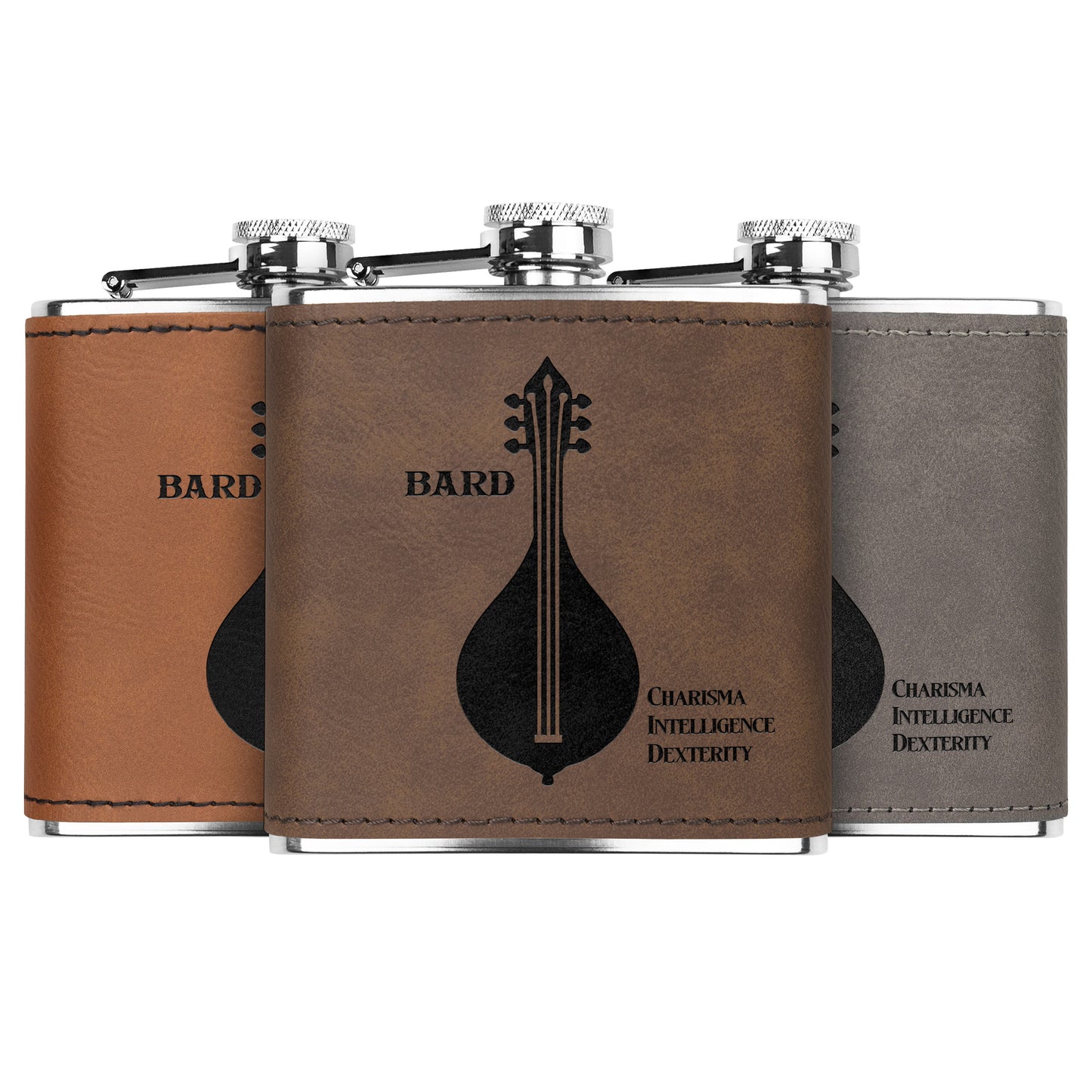 D&D Leatherette Flask - Bard