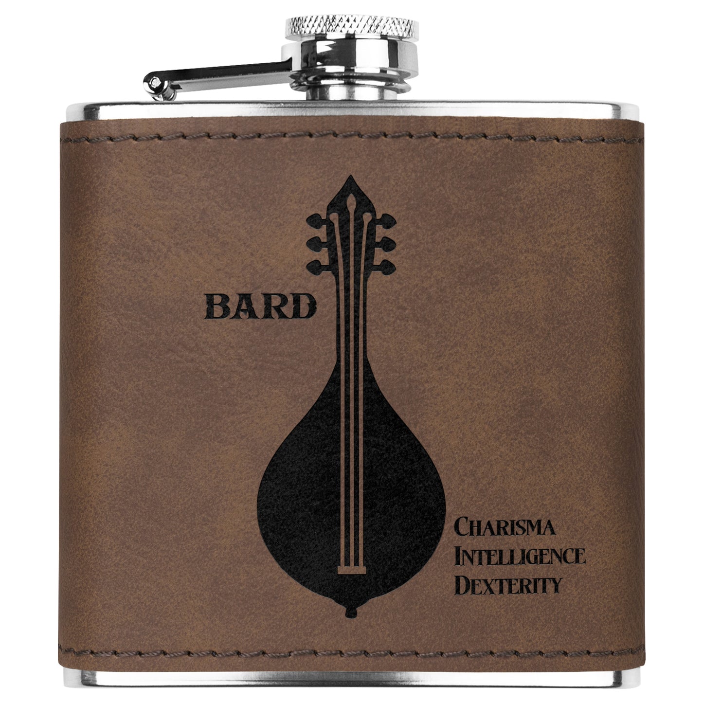 D&D Leatherette Flask - Bard