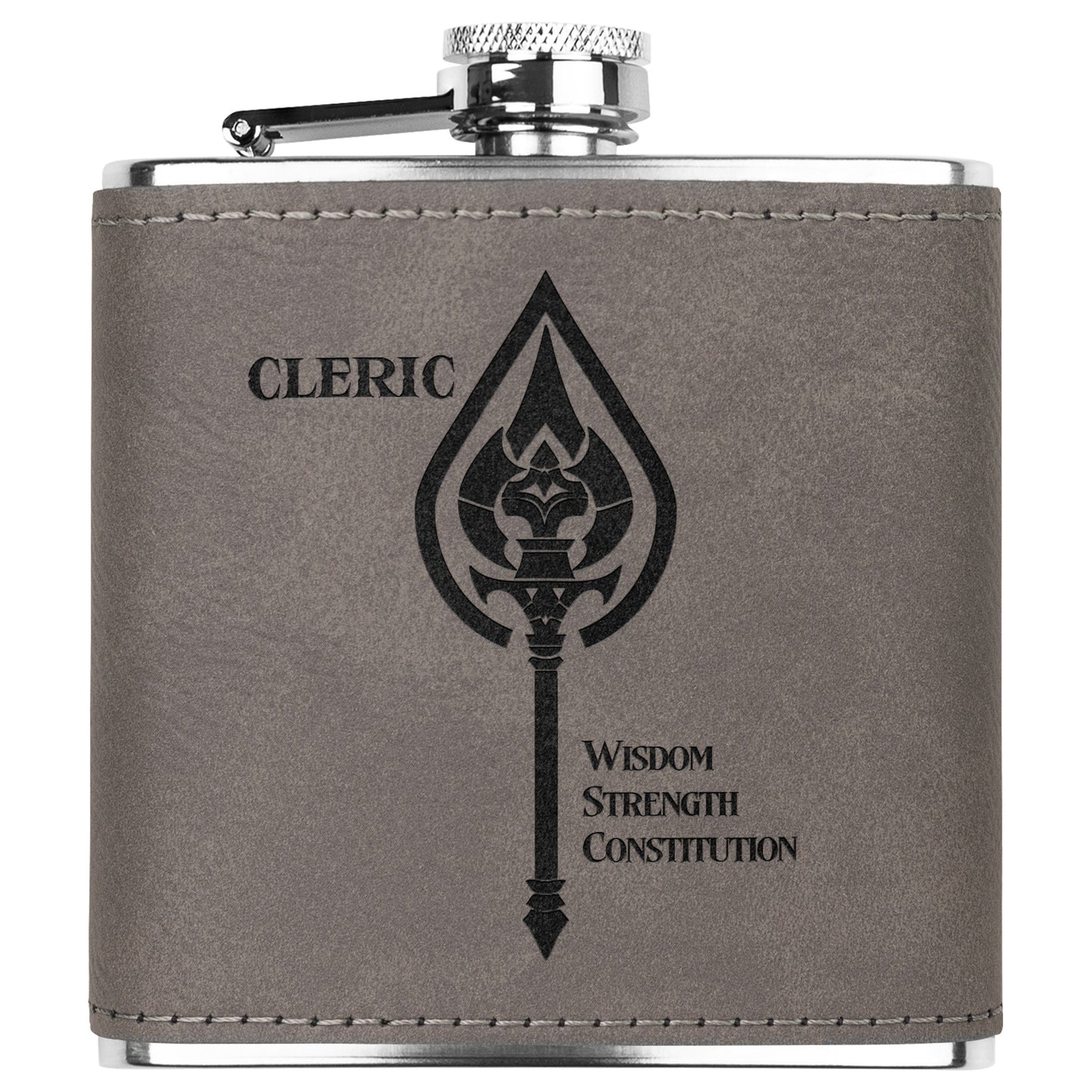 D&D Leatherette Flask - Cleric
