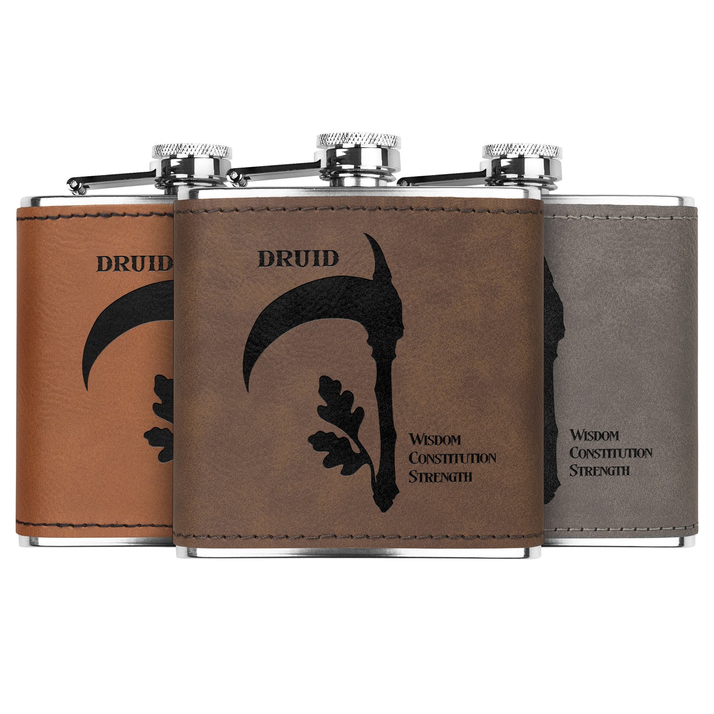 D&D Leatherette Flask - Druid