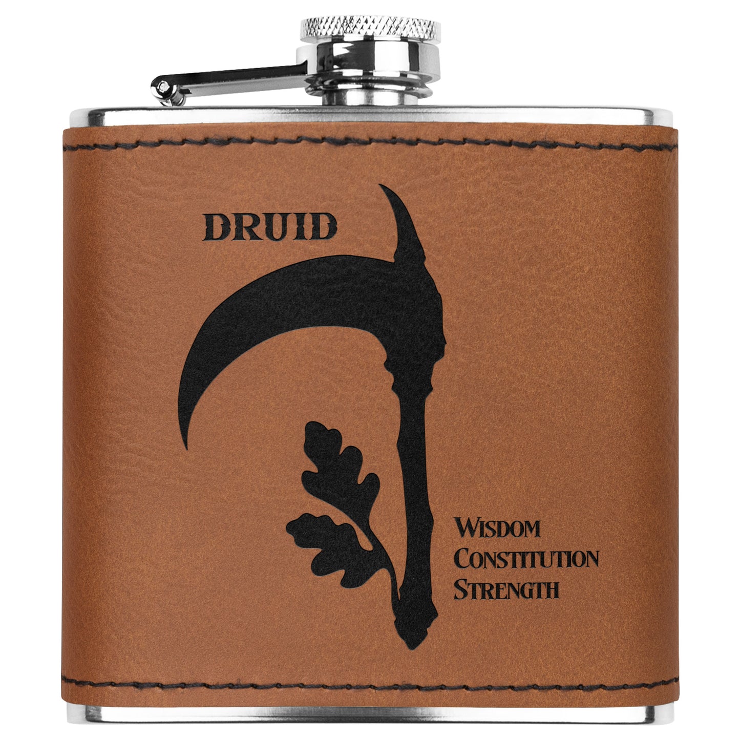 D&D Leatherette Flask - Druid