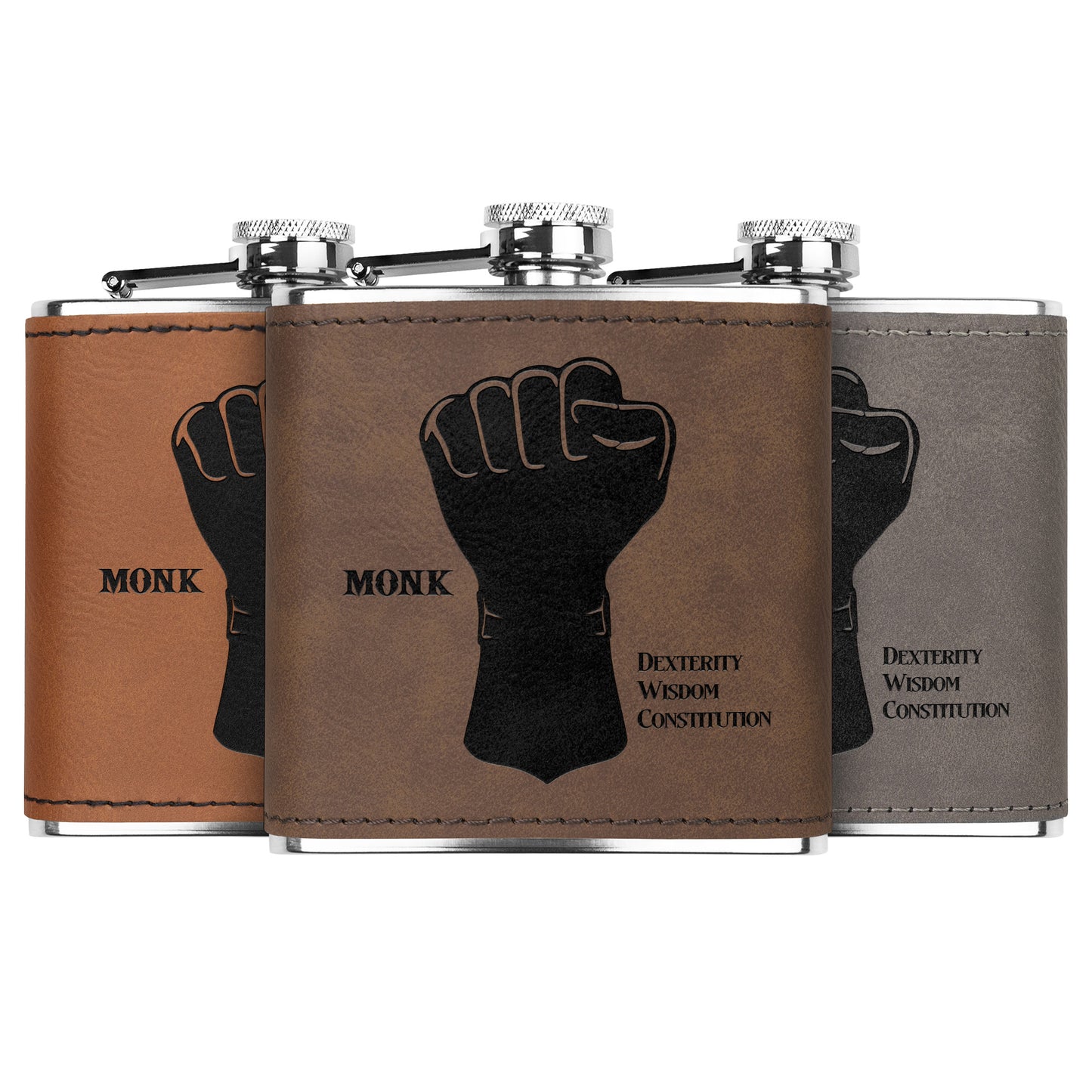 D&D Leatherette Flask - Monk