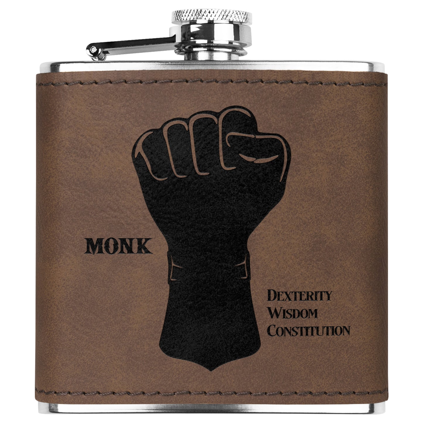 D&D Leatherette Flask - Monk