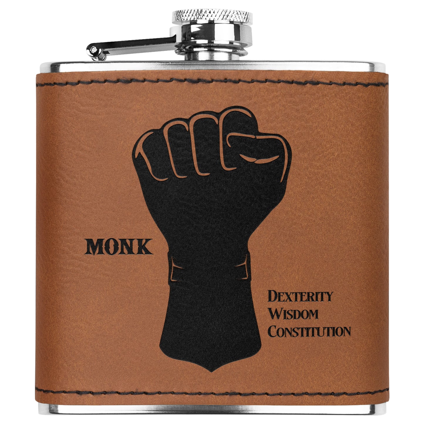 D&D Leatherette Flask - Monk