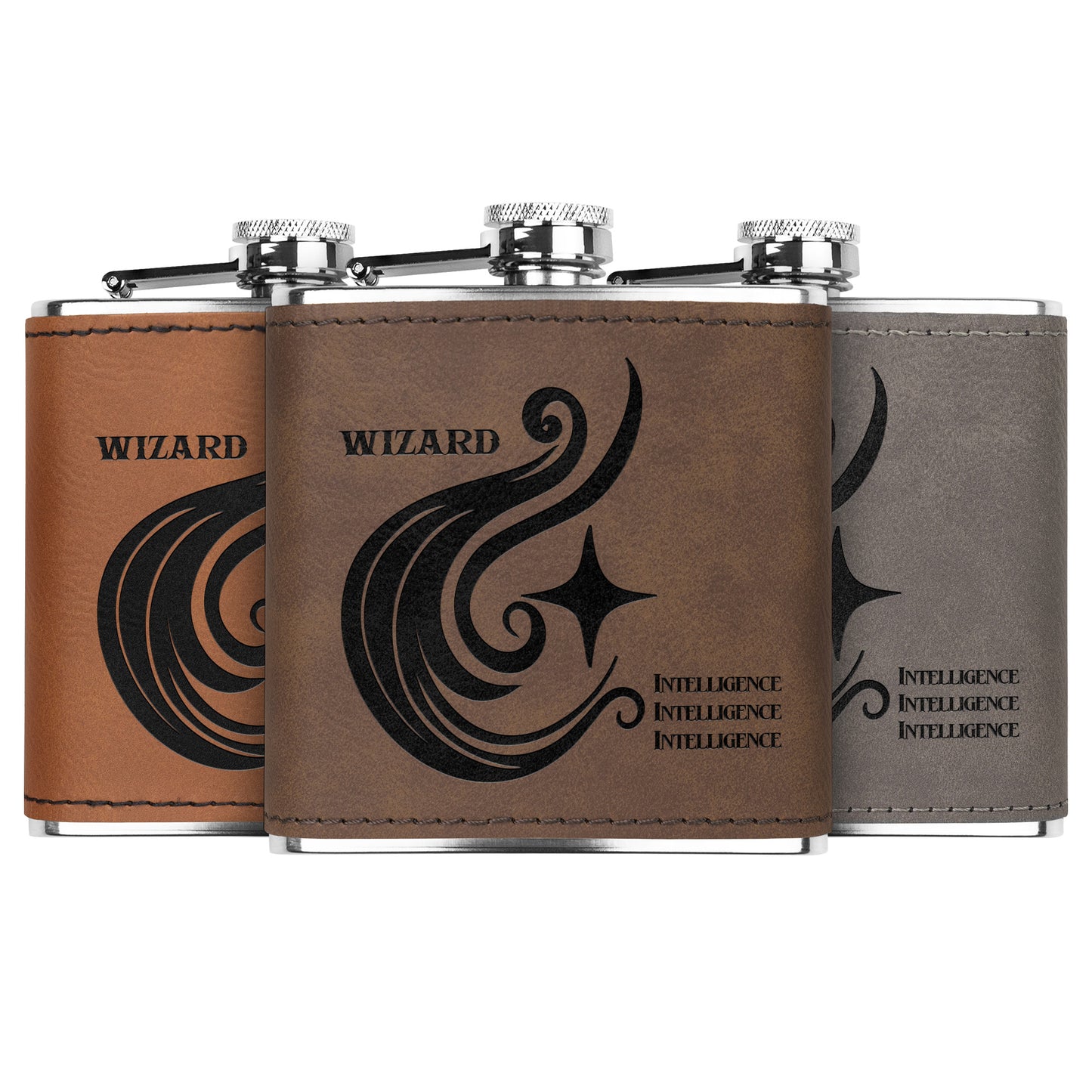 D&D Leatherette Flask - Wizard