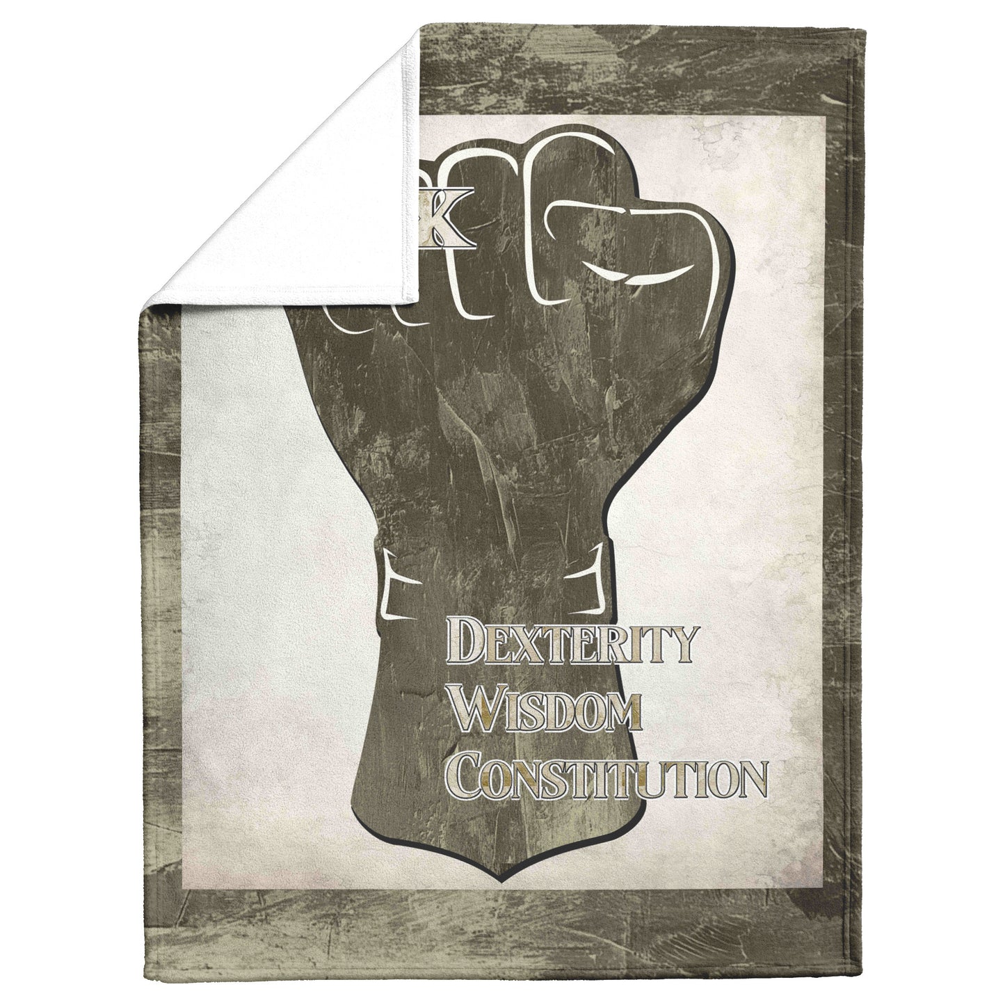 D&D Monk Fleece Blanket