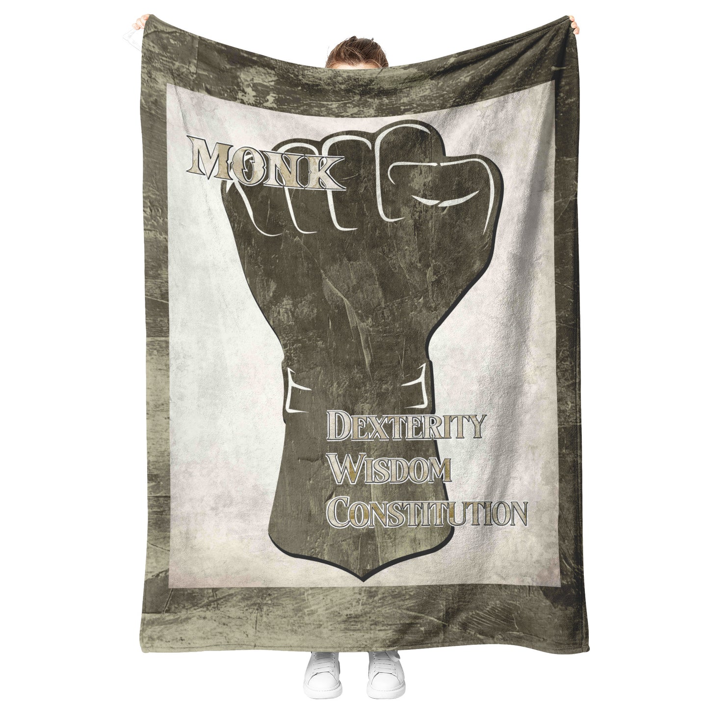 D&D Monk Fleece Blanket
