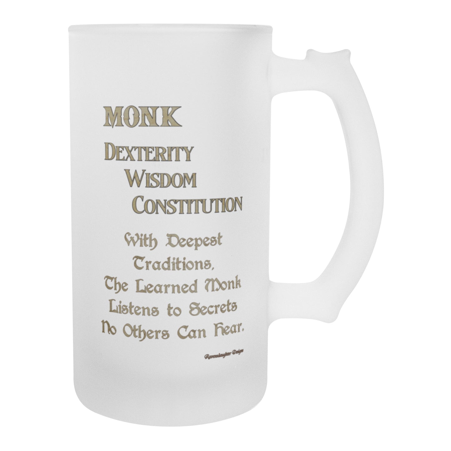 D&D Monk Frosted Mug