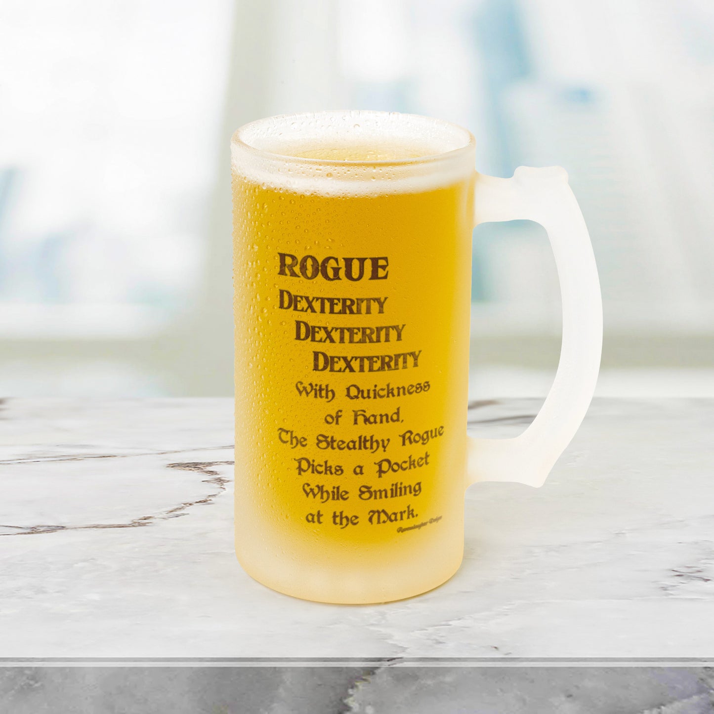 D&D Rogue Frosted Mug