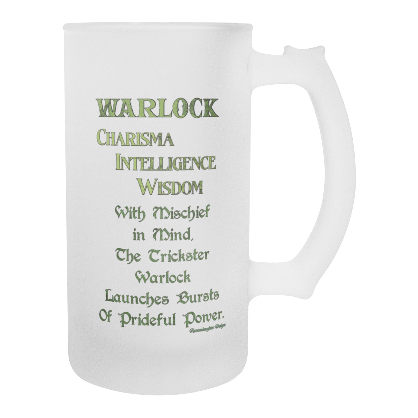 D&D Warlock Frosted Mug