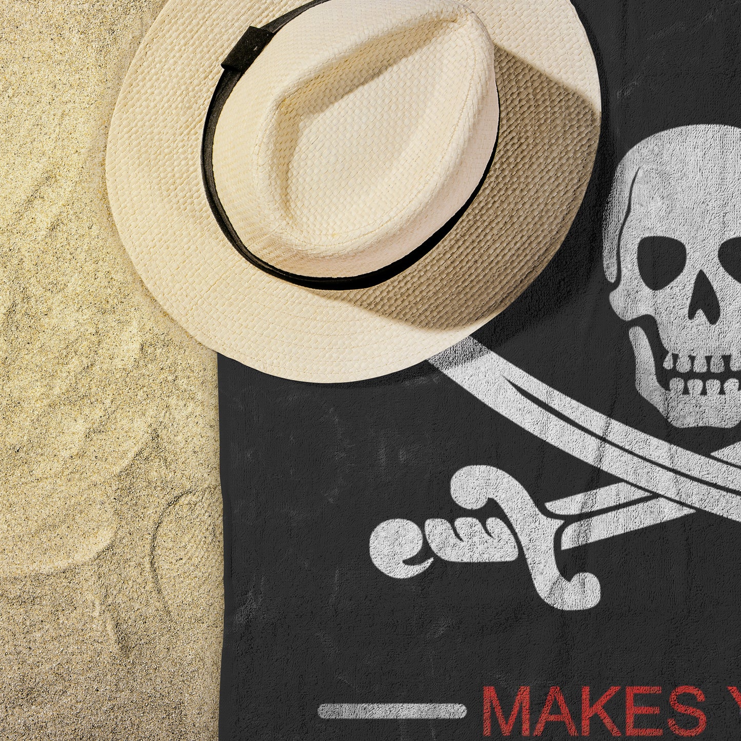 Drink Rum Before Noon Beach Towel