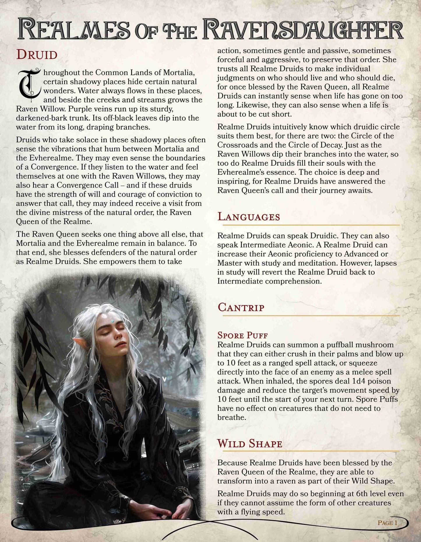 Realmes of the Ravensdaughter COMPLETE 5E Gaming Guide
