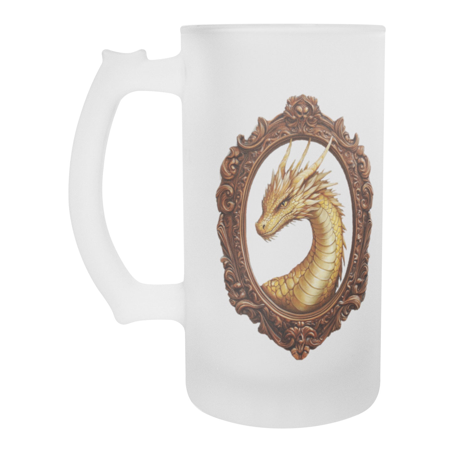 Gold Dragon Frosted Mug