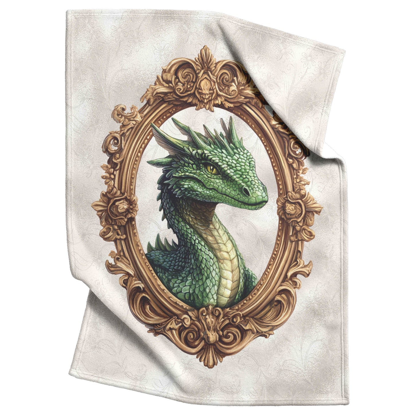 Green Dragon Fleece Blanket
