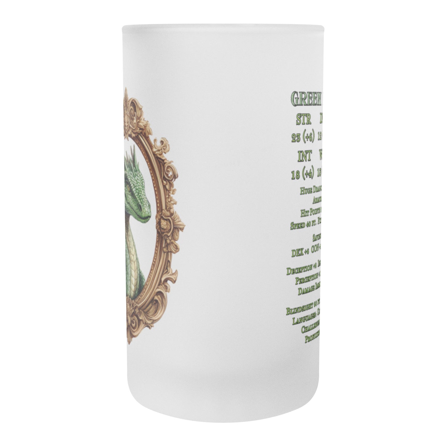 Green Dragon Frosted Mug