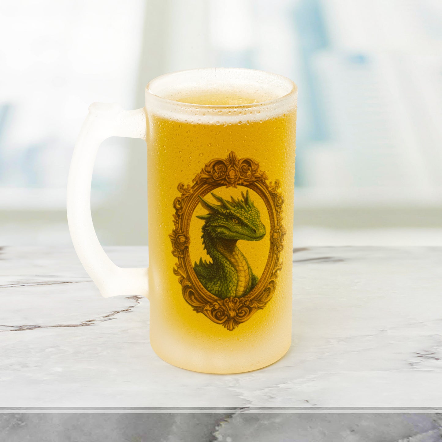 Green Dragon Frosted Mug