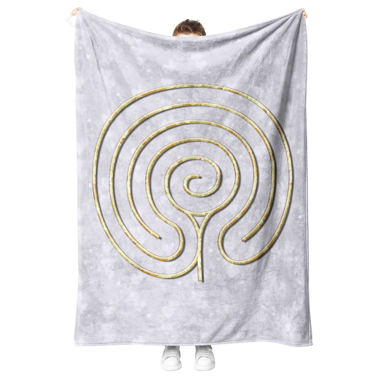 Hindu Labyrinth Therapy Blanket - Lavendar