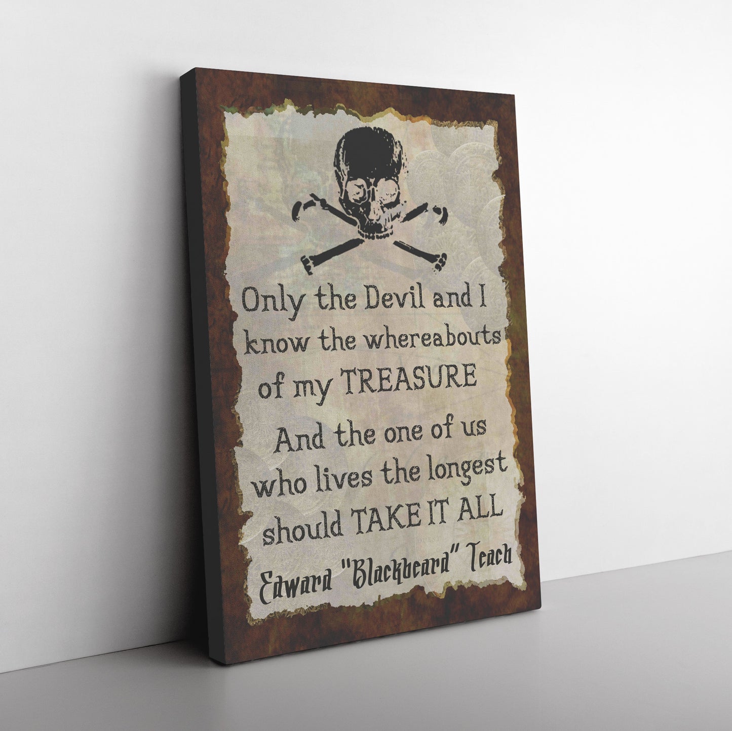 Only The Devil And I Canvas Print