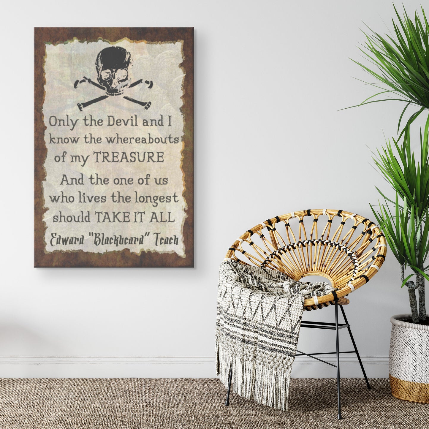 Only The Devil And I Canvas Print