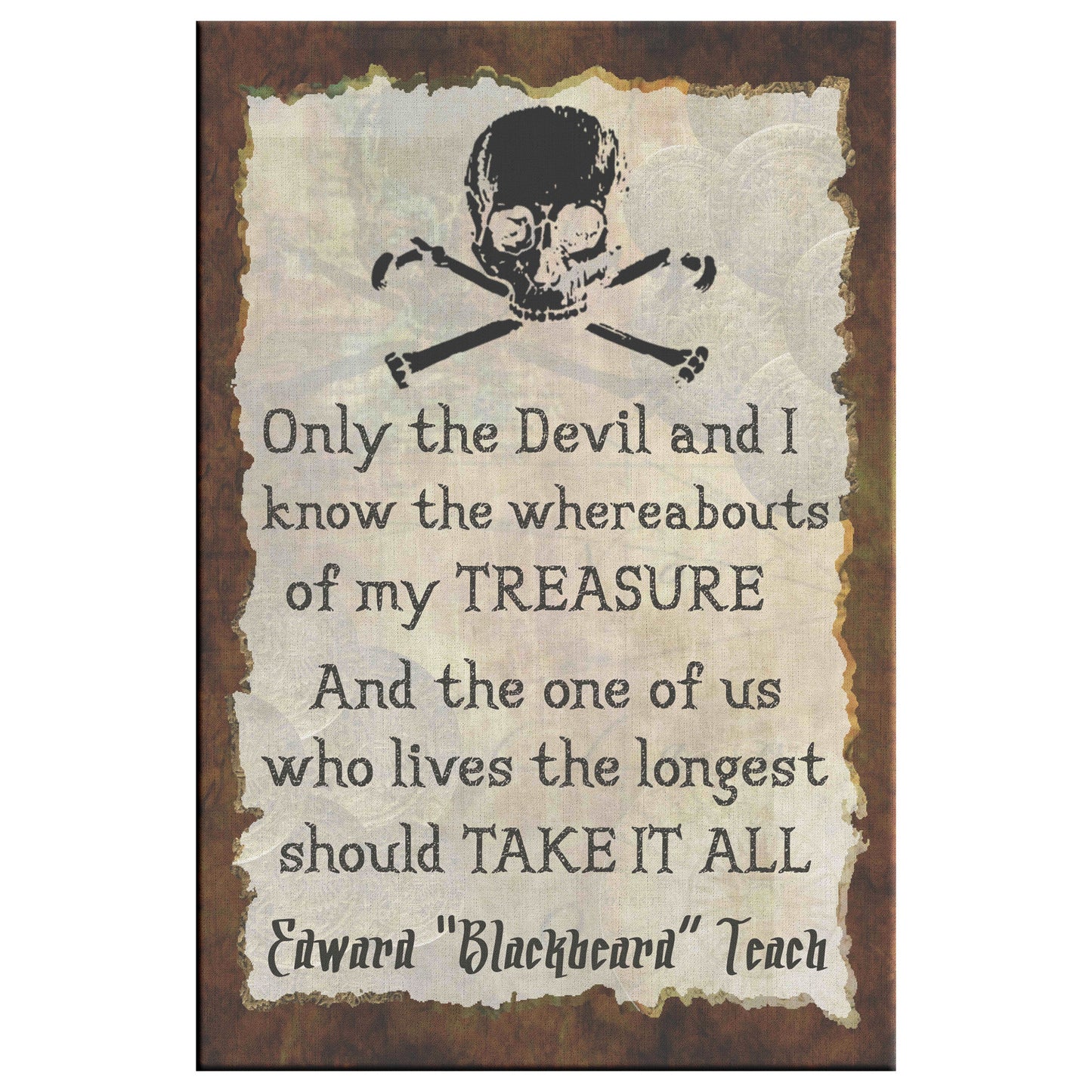 Only The Devil And I Canvas Print