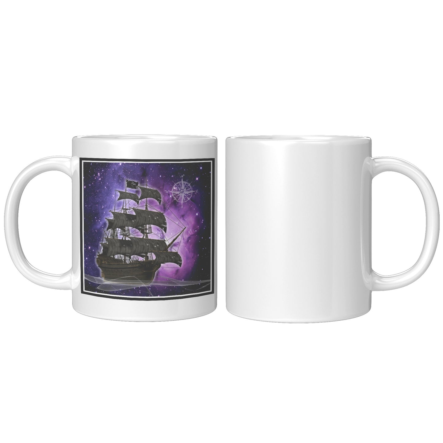 Pirate Ghost Ship Accent Mug - Purple