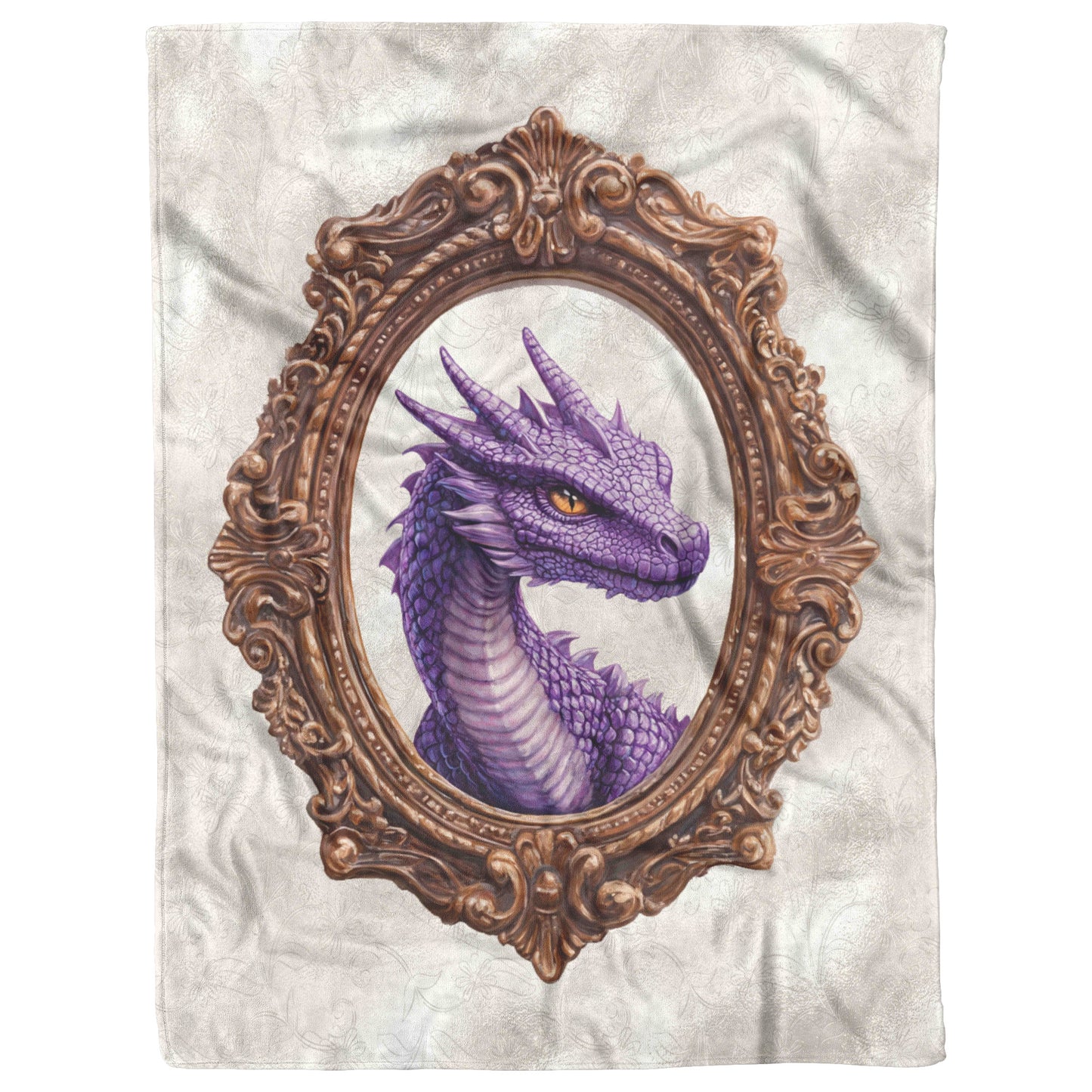 Purple Dragon Fleece Blanket