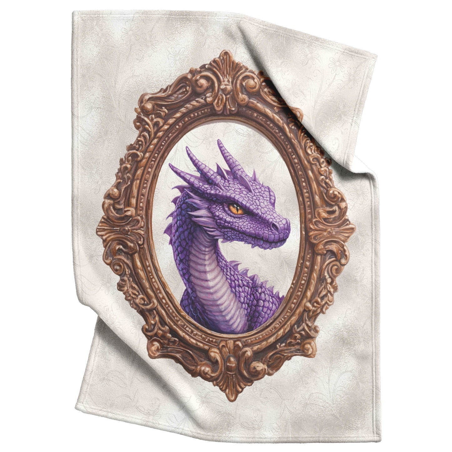 Purple Dragon Fleece Blanket