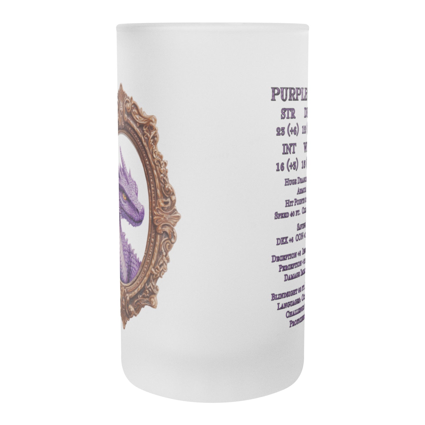 Purple Dragon Frosted Mug