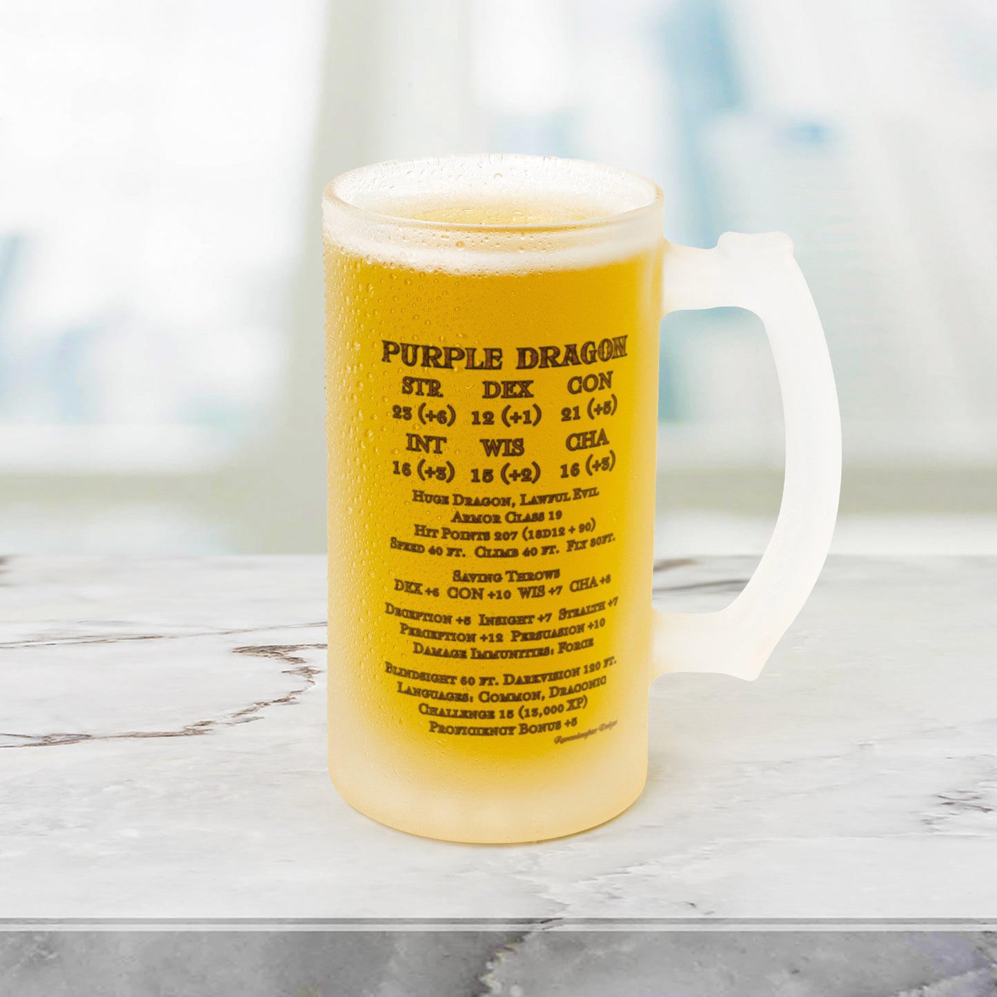 Purple Dragon Frosted Mug